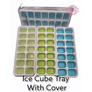 Ice Cube Tray With Cover/Ice Cream Maker/Bekas Ais Bertutup