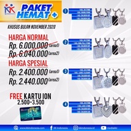 SALE TERMURAH !!! PAKET HEMAT KELUARGA 4 KALUNG KK LIFORCE PACKING