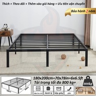 Giường khung sắt Giường sắt đơn giản hiện đại Giường khung sắt lớn 5ft/6ft Phòng ngủ/khách sạn/căn h