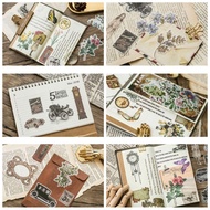 BR983 Twinkle1 Stiker Kertas Selotip Washi Motif Jamur Tanaman Vintage