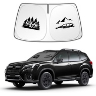 Windshield Sunshade Compatible with Subaru Forester Blocks UV Rays Sun Visor Protector Foldable Fron