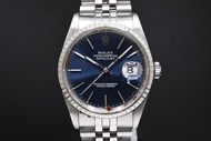 ROLEX Datejust 16220藍色錶盤