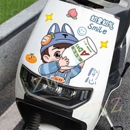 Electric Car Sticker Cute Cartoon Pepsi Motorcycle Body Scratch Helmet Luggage Decoration Sticker 电动