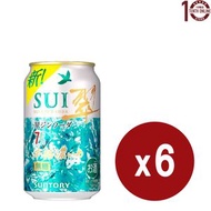 三得利 翠 SUI Gin酒 (無糖特濃) 清爽怡人 Alc 7% 有氣調酒 (罐裝) 6x350毫升 #SU7A