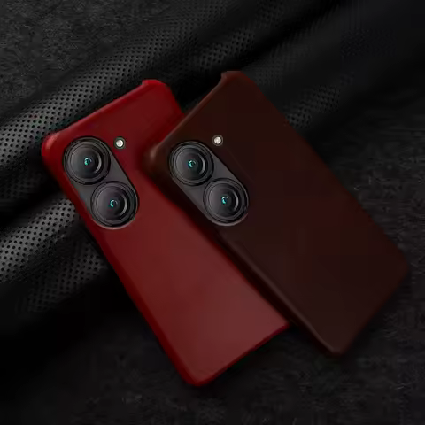 Premium For Asus Zenfone 10 Case Zenfone9 Leather Cases Luxury Oil Wax zenfone 8 Cover Fundas Back C