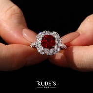 HOT DEAL[Not Allergic]KUDE’S Kudi's Home3.0ct Lab-grown Ruby Ring3.0ct Lab-grown Sapphire Ring925Sil