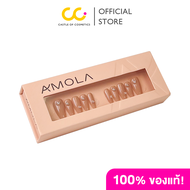 MS-015 AMOLA Minimal Style - เล็บแปะสำเร็จรูป Handmade 100% แถมฟรีเซ็ทติดเล็บ พร้อมกาว3M