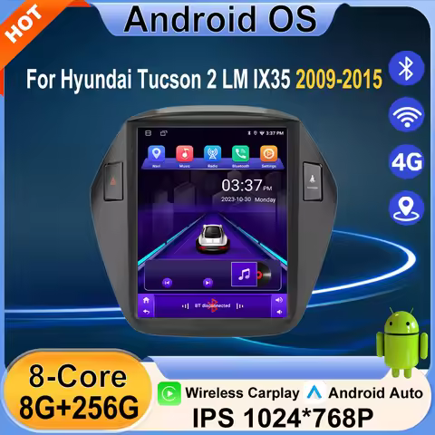 GPS Navigation Car Radio Video Multimedia Player WiFi Bluetooth Android 16 Auto For Hyundai Tucson 2