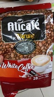 Alicafe Warung white Coffee / White Coffee Rich 3 in 1 / Tongkat Ali / Caramel