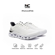 MJC Indonesia Hierro v12 - Premium White Gym Shoes, Premium Anti-Slip Lightweight Casual Running Sho