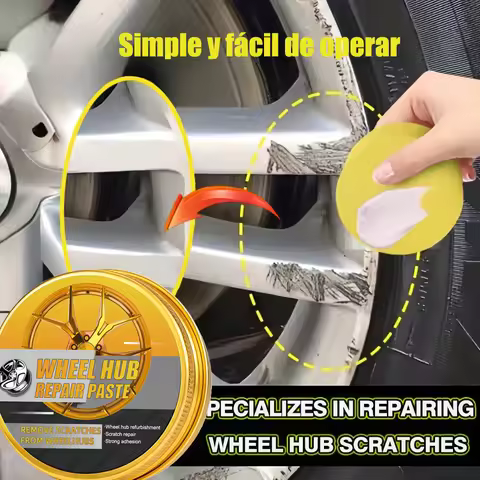 Car Wheel Rim Scratch Refurbishment Paste, Tire Rim Scratch Paint Repair Paste - Black And White Sil