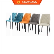 【COZYCASA】Upholstered PU Leather Dining Chair / Modern Dining Chair with Black Legs