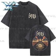 ✅24h shipping&cod T-shirt kapas basuh  dengan reka bentuk album muzik Gojira "Magma" kumpulan muzik 