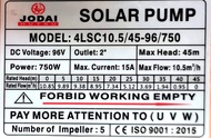 JODAI  ปั๊มบาดาล ACDC - Dc 750-2200W  แผงโซล่าเซลล์ โจได บาดาล ดูดน้ำลึก SOLAR PUMP ปั๊มน้ำบาดาล