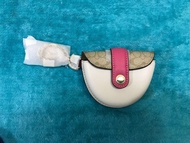 Coach Mini saddle bag charm in Signature canvas, key ring,匙扣，掛飾，可放AirPod 
