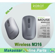 Robot M316 Wireless Mouse ClickSilent 800DPI 1200DPI 1600DPI 2400DPI