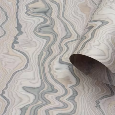 Size:2.5x0.58m Thick:0.5mm Luxury Stone Texture Tech Wood Veneer DIY Cabinet Doors Clothing Cabinet