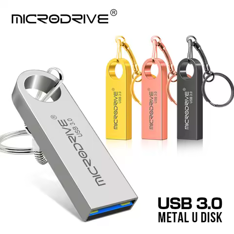 USB3.0 Metal Flash Drive Pen 16GB 32GB 64GB 128GB 256GB 512GB Pendrive Metal Pen Disk USB 3.0 Memory