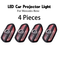 LED car door welcome light logo laser projector lamp auto courtesy ghost shadow luces for Mercedes B