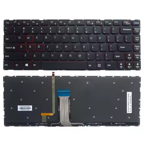 NEW English US backlit keyboard for Lenovo Erazer Y40 14ISK Y40-70 Y40-70AM Y40-70AT Y40-70AT-IFI Y4