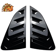 Car Bright Black Rear Window Louver Shutter Cover Trim Part for   Mk6  2018-2023