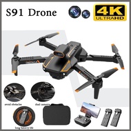 {หุ้นในประเทศไทย}S91 4K Drone อาชีพอุปสรรคการหลีกเลี่ยง Dual กล้อง RC Quadcopter Dron FPV 5G WIFI รี