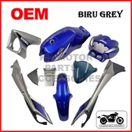 [FULL TANAM ] COVERSET RXZ CATALYZER (5PV) OEM BIRU GREY / BLUE GREY / BIRU KELABU SIAP BAJAK (100% 