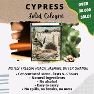 Cypress - Handcrafted Solid Cologne Perfume | Floral Women Men Unisex Fragrance | Alwis & Xavier