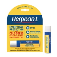 Herpecin L Lip Balm Stick 30 SPF 0.1 Ounce Tube Cold Sore Sun & Fever Blisters and Chapped Lips Reli