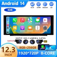 12.3" Android 14 Wireless Carplay Auto Car Radio For Audi Q5 Q5L 2017 2018 2019 2020 Multimedia Play