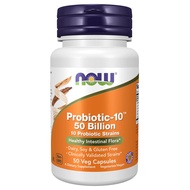 NOW Foods Probiotic-10™, 50 Billion CFU, 50 Veg Capsules - Strain Verified