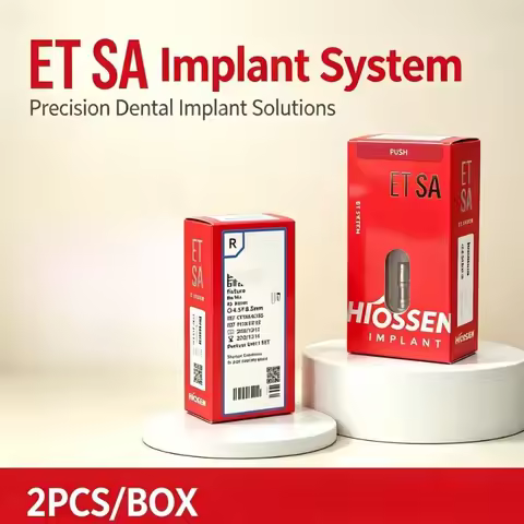 2PC Original Hiossen System Dental Implant Restoration, High Strength Titanium Alloy Fixture,Mini Sc