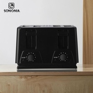 SONONIA Electric Toaster 4 Slices Adjustable Settings Wide Slots Breakfast Machine