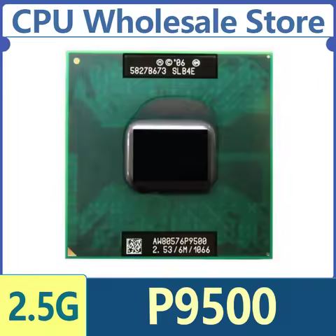 Intel Core 2 Duo Mobile P9500 SLB4E SLGE8 2.5 GHz Dual Core Dual Thread CPU Processor 6M 25W PGA478