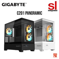 GIGABYTE C201 Panoramic Mid Tower M-ATX Gaming PC Case (With 3Fans)
