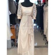 ♞,♘High Quality 3D Lace empire dress (mother of the bride, principal sponsor, ninang, formal dress)