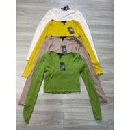 A240 ribbed long sleeve shirt f21