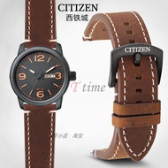 18mm 19mm 20mm 21mm 22mm 24mm Matte Leather Watch Strap for Citizen Eco-Drive CA0695 CA0690 BM8475 Vintage Leather Watch Strap for Men