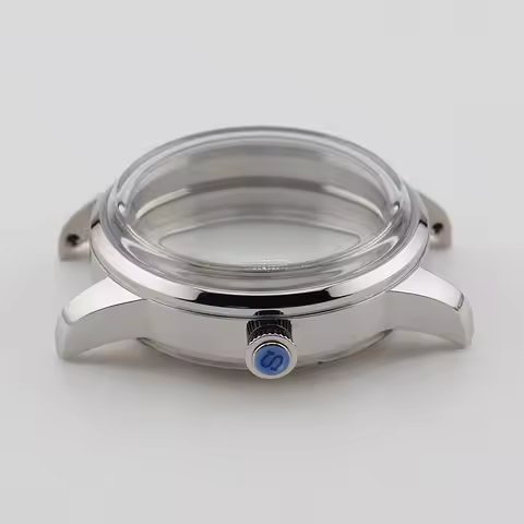 33MM Silver Presage Cocktail Time NH35 NH38 Mechanical Watch Case for Seiko Mods Replacement Parts