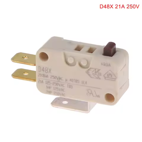 1Pc Large Micro Switch D48X High Current 21A 250V Water Heater Limit Touch Switch For German Cherry 