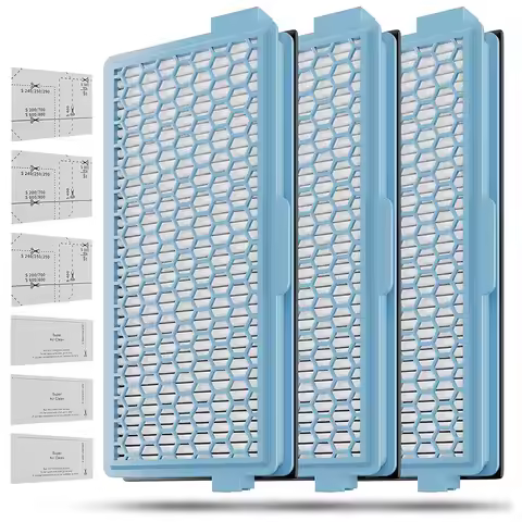 3X HEPA Filters for Miele Vacuum Cleaner Part Compact C1-C2 Complete C2- C3 S8340 +3 Air Clean Filte