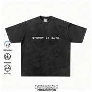 Grunge Is Dead Vintage Tee Nirvana Tribute Oversized Cotton Grunge Never Dies Style
