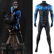 Blue Version Batman Silent Night Wing Cosplay Suit Stage Costume Halloween Tight Suit One-Piece BatG