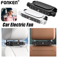 Fonken Car Headrest Cooling Air Fan 3 Speeds Adjustable Car Rear Headrest Fan Cooler