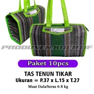 10Pcs Multipurpose Mat Bags Size L Woven Material Holds Sugar 6-8kg Buwuh Bag/ Souvenir Bag/ size 37