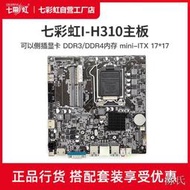 【阿俊小店】Colorful/七彩虹H310 側插顯卡一體機工控17*17電腦主機ITX主板