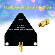 HTDF2.4G/5.8G Transmission Antenna WiFi Dual Band Antenna Gain6-7dB50ΩHigh Gain Wireless Signal