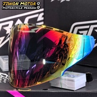 GRACSHAW GEOMAX/GENNEX G838/G535/G555VISOR🇲🇾 GEOMAX & GENNEX HELMET SPAREPART ( BLACK GALAXY)