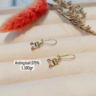375% gold earrings
