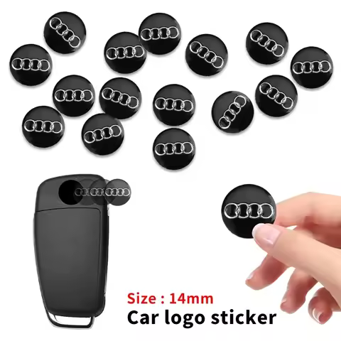 14mm Car Remote Key Logo Accessory Emblem Stickers For Audi A1 A3 A4 A5 A6 B5 B6 B7 B8 C5 C6 C7 A7 A